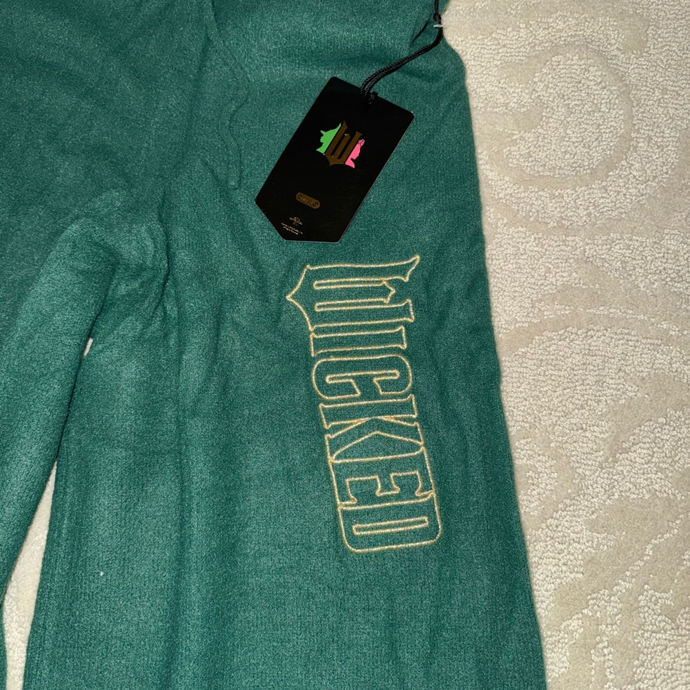 Kids Teal Wide-Leg Pants - Picture 2 of 6